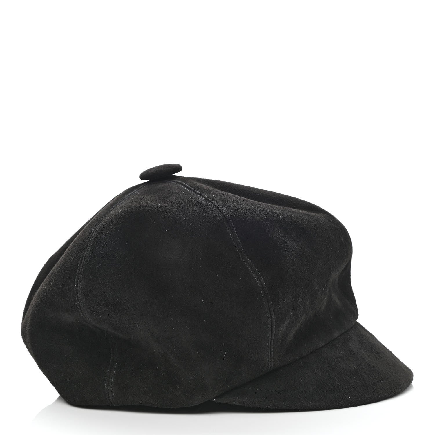 Christian Dior Suede Goatskin Arty Beret Cap 58 Black 5 of 8