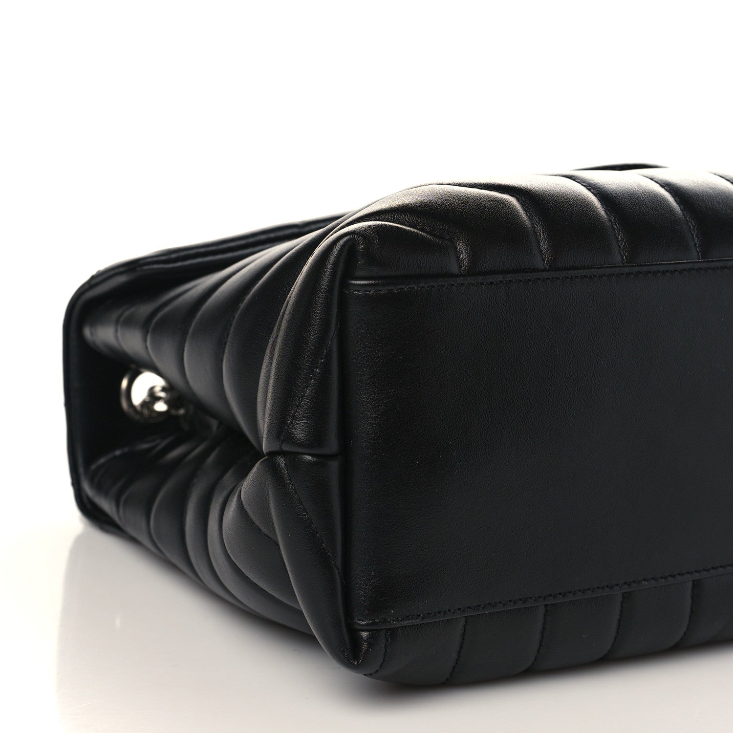Saint Laurent Calfskin Y Quilted Monogram Medium Loulou Chain Satchel Black 8 of 9