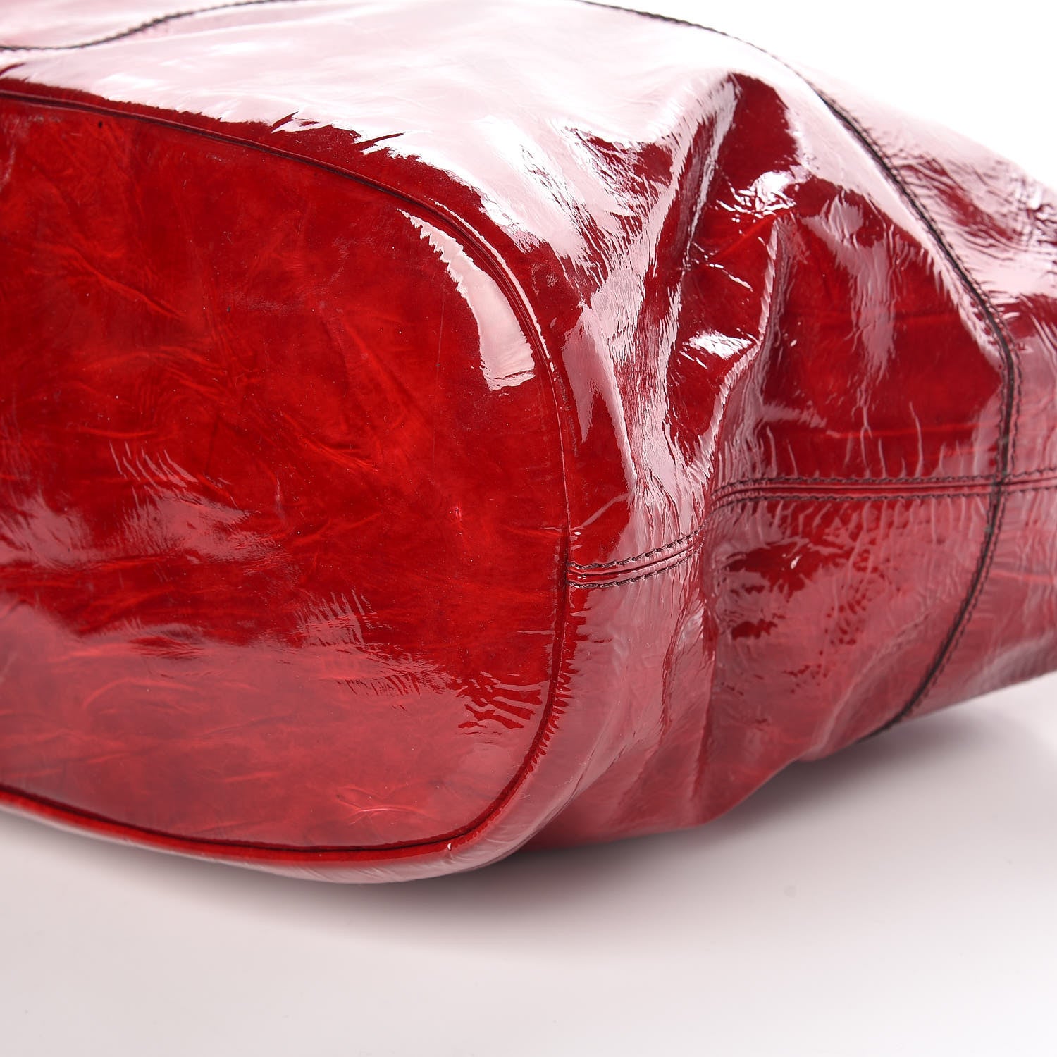 Givenchy Crinkled Patent Calfskin Medium Nightingale Red 9 of 10