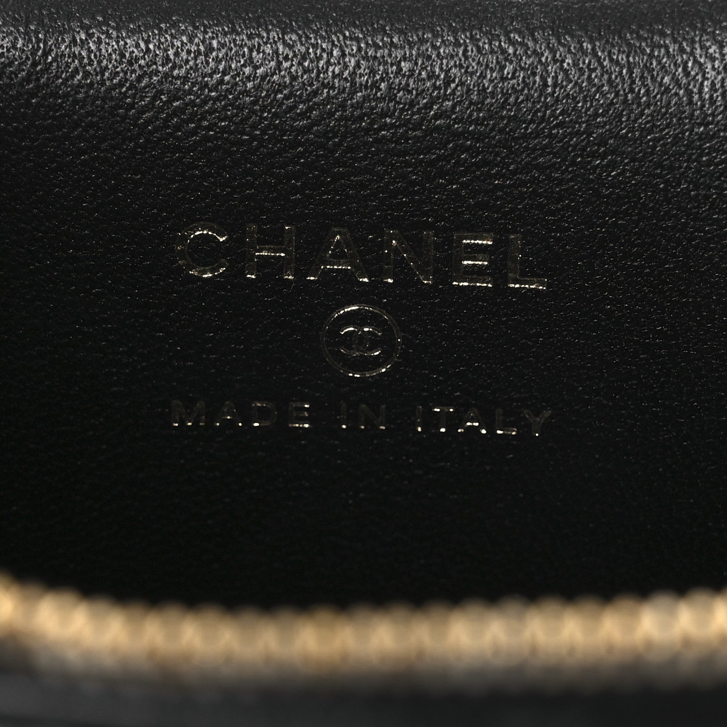 Chanel Lambskin Quilted Mini Enamel Vanity Case With Chain Black 6 of 12