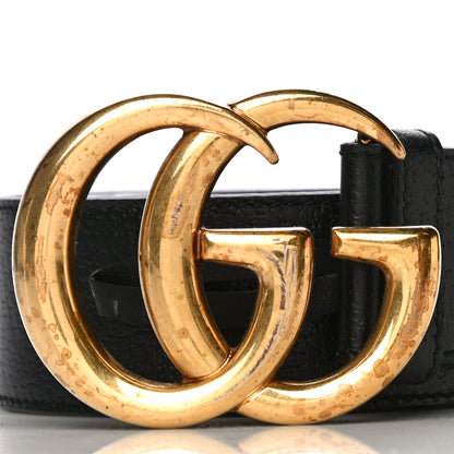 Gucci Textured Calfskin Double G 40mm Belt 95 38 Black 2 of 11
