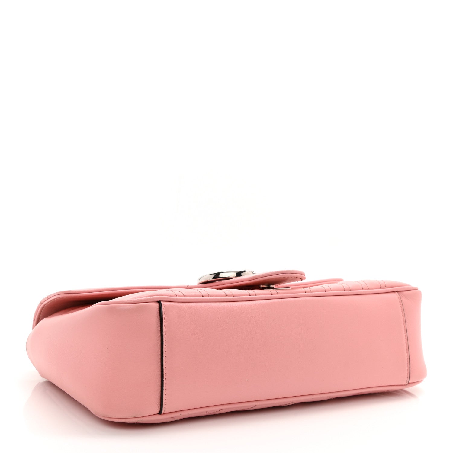 Gucci Calfskin Matelasse Small GG Marmont Shoulder Bag Wild Rose 4 of 12