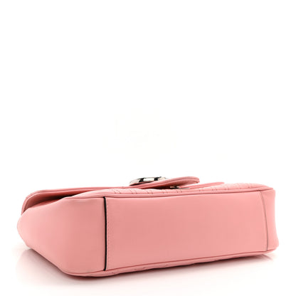 Gucci Calfskin Matelasse Small GG Marmont Shoulder Bag Wild Rose 4 of 12