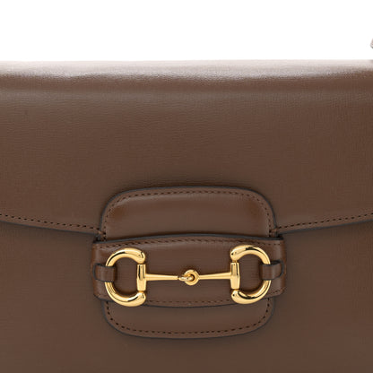 Gucci Azalea Calfskin Horsebit 1955 Shoulder Bag Brown Sugar 8 of 15
