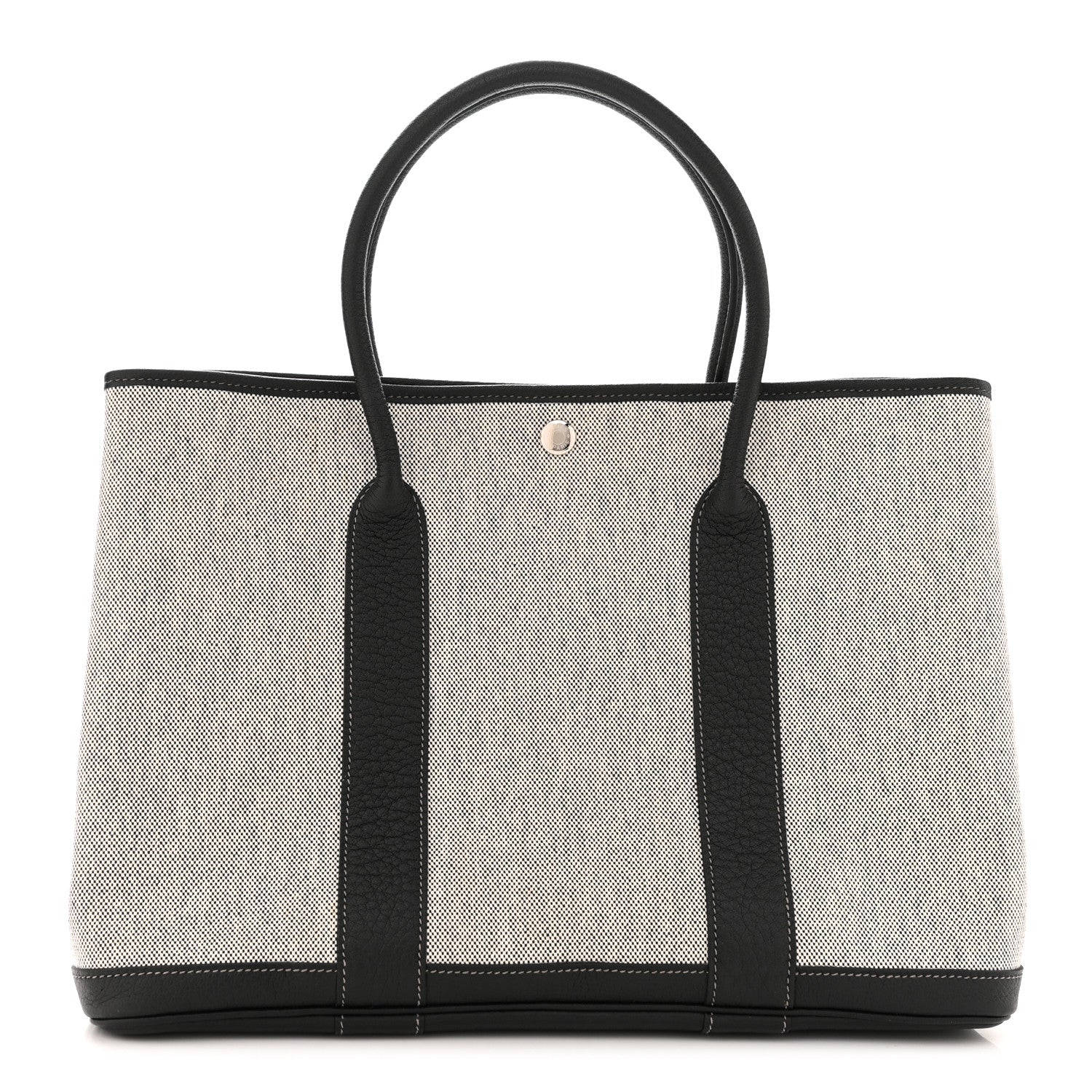 Hermes Toile Buffle Skipper Garden Party 36 MM Tote Black 1 of 10