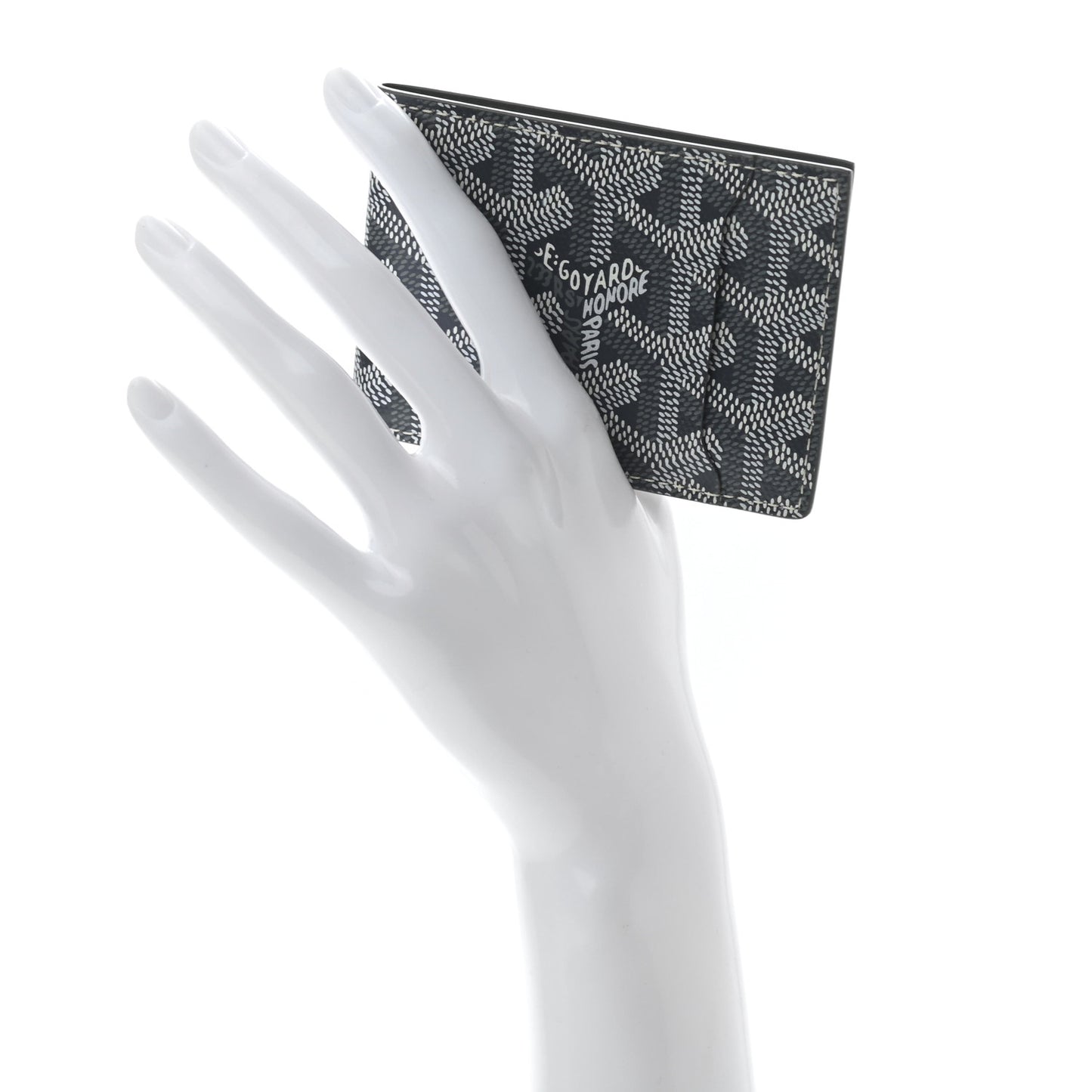 Goyardine Multi Slot Bi-Fold Wallet Grey