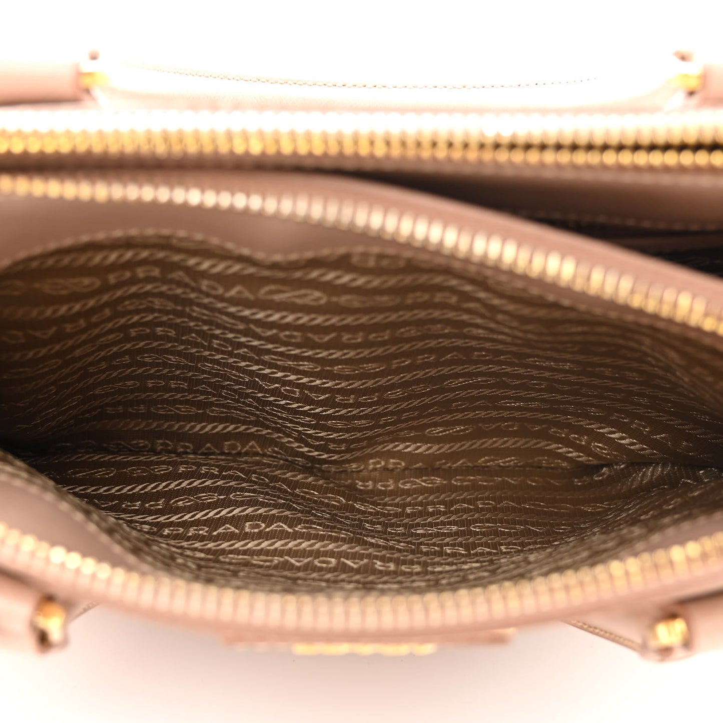 Saffiano Mini Galleria Double Zip Tote Cammeo