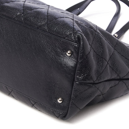 Chanel Glazed Calfskin Large On The Road Tote Black 5 of 9