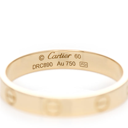 Cartier 18K Yellow Gold 3.5mm LOVE Wedding Band Ring 60 9 4 of 4