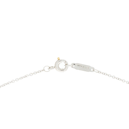 Tiffany Platinum Diamond Horseshoe Pendant Necklace 4 of 5