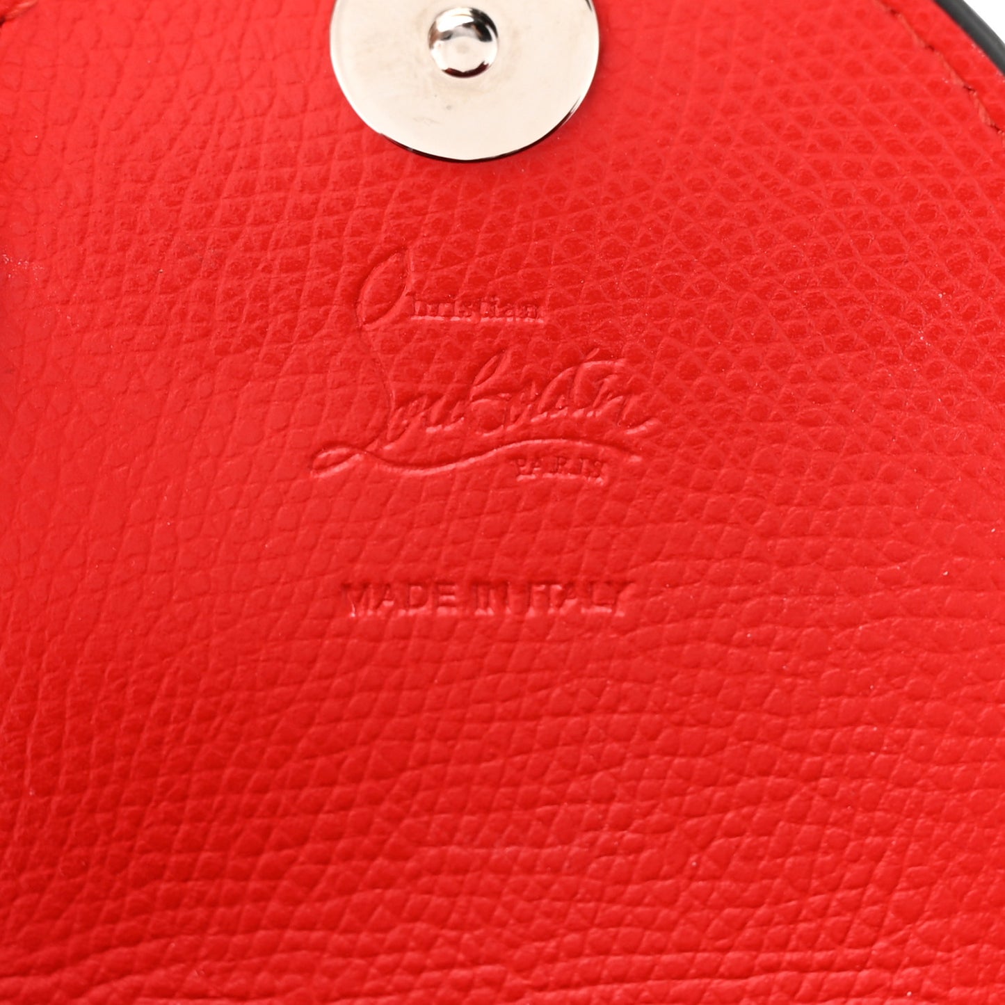 Calfskin Spiked Mini Explorafunk Keyring Bag Loubi