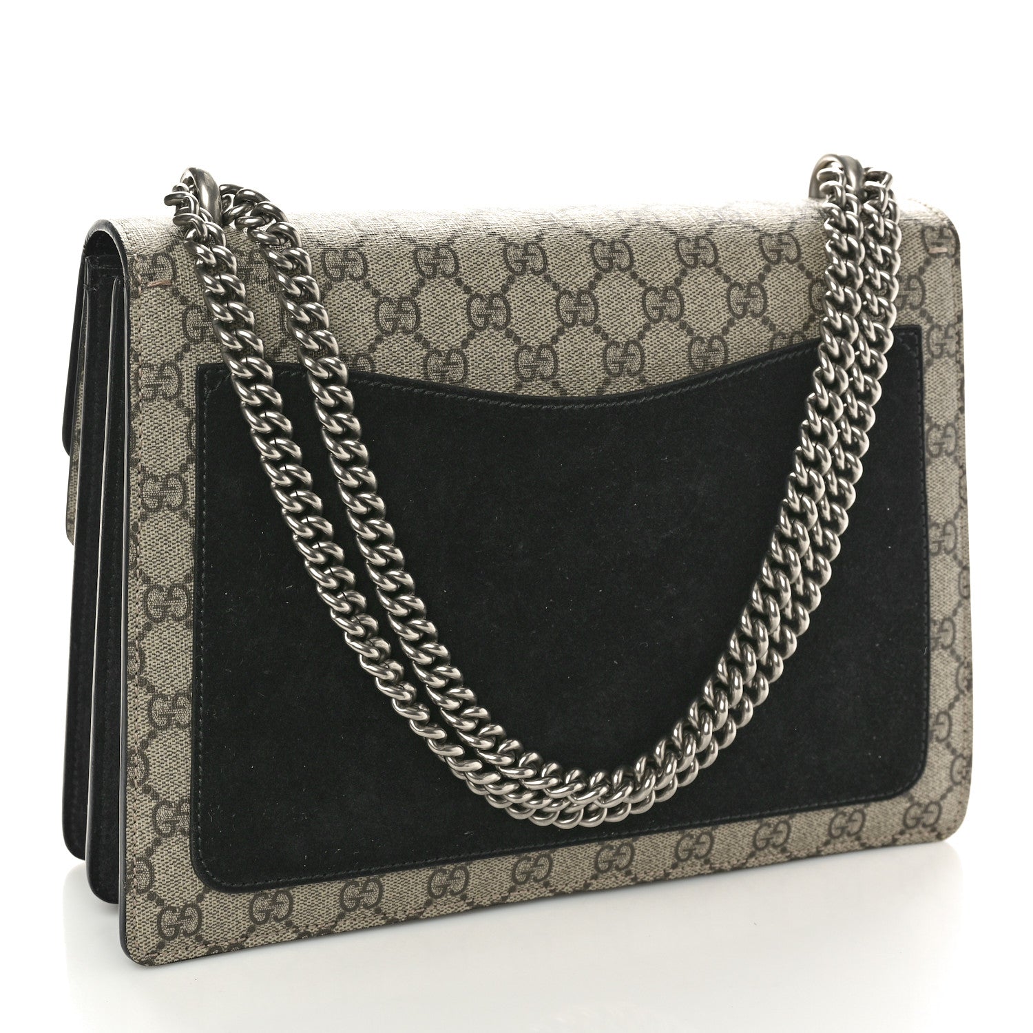 Gucci GG Supreme Monogram Medium Dionysus Shoulder Bag Black 3 of 14