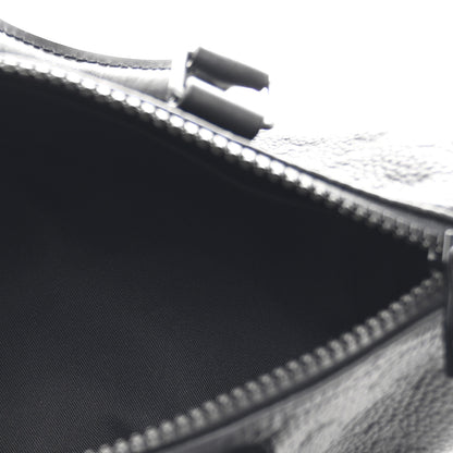 Louis Vuitton Monogram Taurillon Keepall Bandouliere 25 Black Black 5 of 9