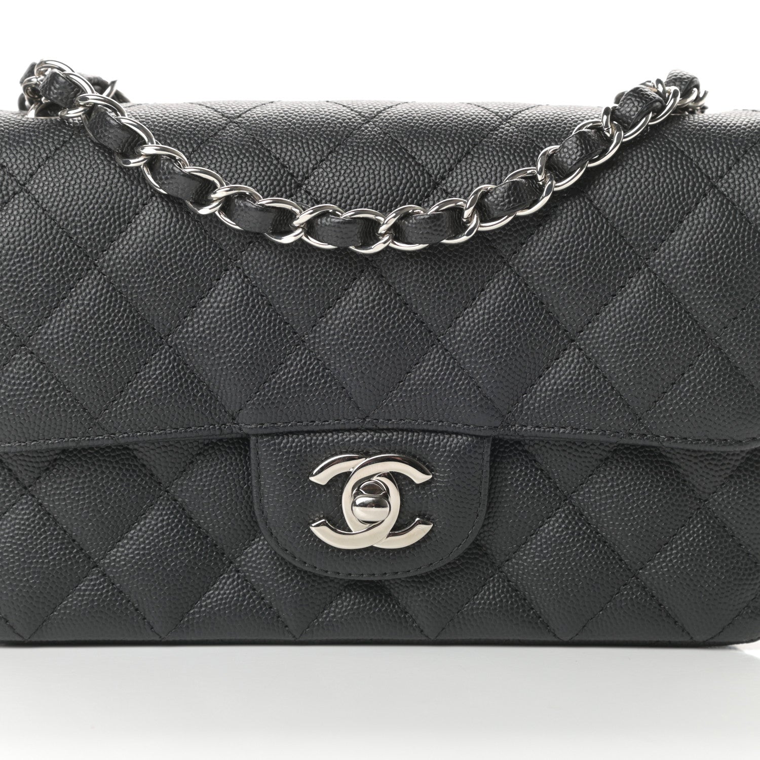 Chanel Caviar Quilted Mini Rectangular Flap Black 8 of 13