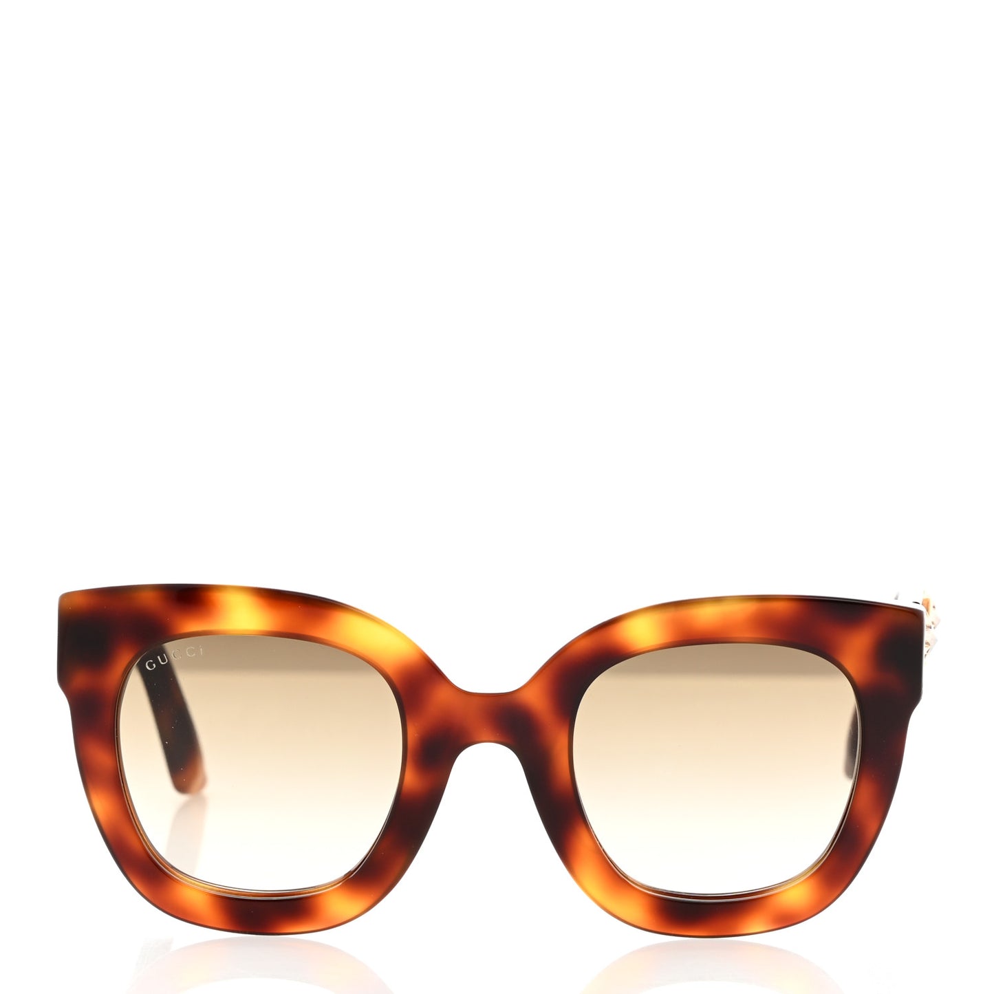 Round Frame Star Sunglasses GG0208S Tortoise
