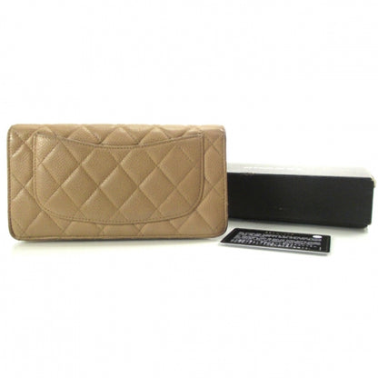 Chanel Caviar Quilted Wallet Beige 2 of 10
