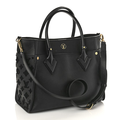 Louis Vuitton Calfskin Monogram Tufting On My Side Black 2 of 8