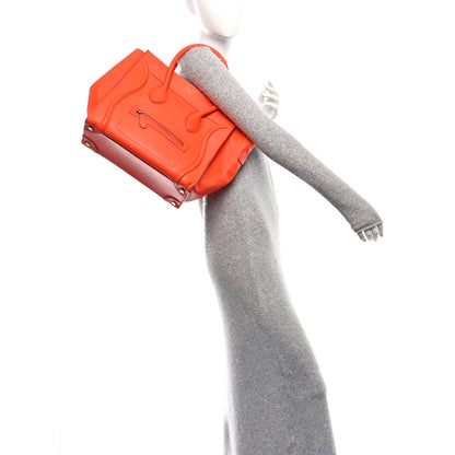 Celine Smooth Calfskin Mini Luggage Bright Orange Bright Orange 3 of 12