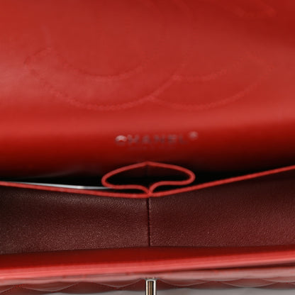 Chanel Patent Quilted Jumbo Double Flap Red 4 of 11