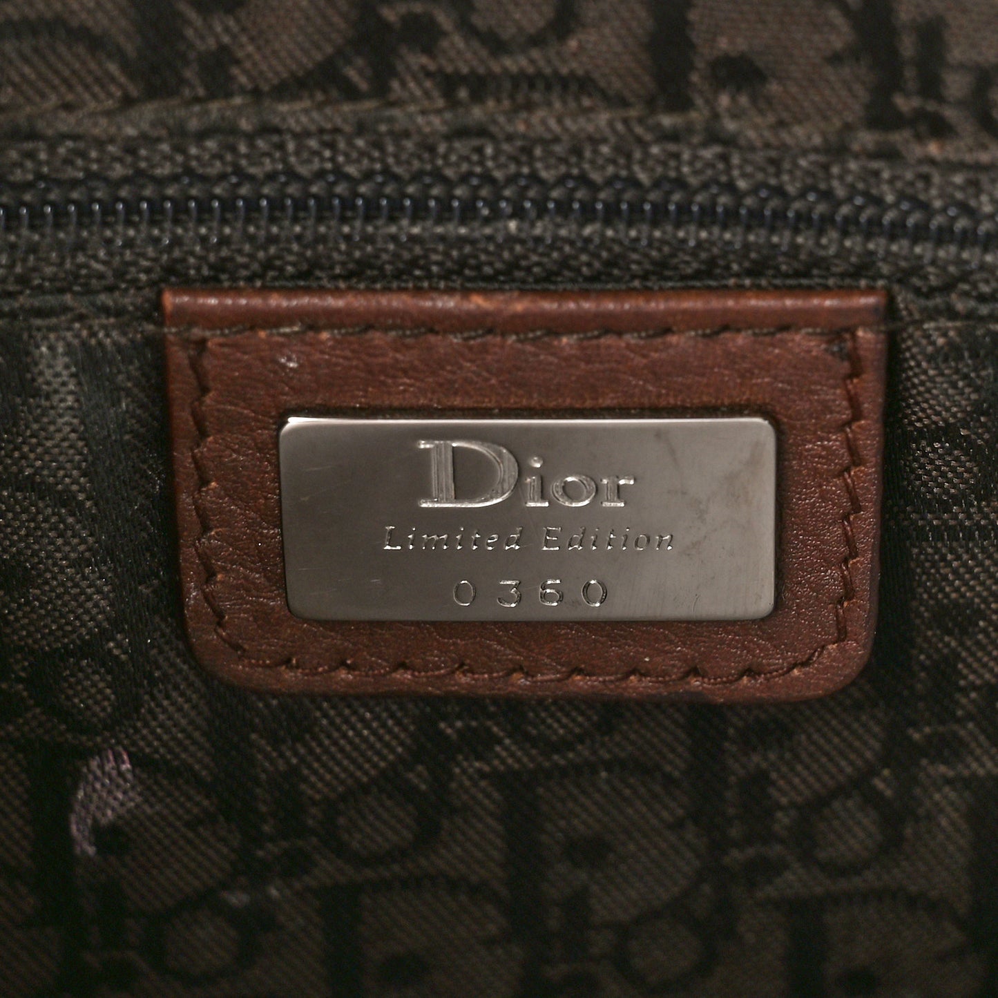 Suede Crystal Studded Saddle Bag Dark Brown