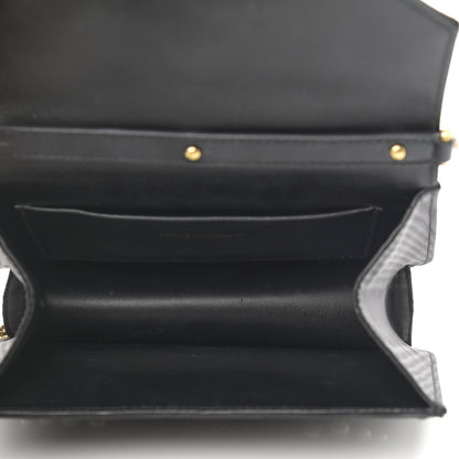 Dolce & Gabbana Moire Pearl Embellished Small Devotion Top Handle Bag Black 5 of 13