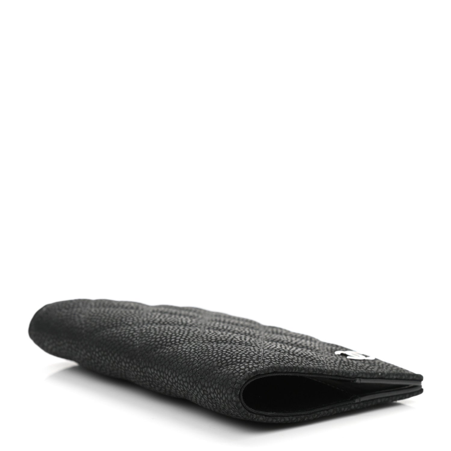 Chanel Iridescent Caviar Quilted Passport Holder Black 4 of 8