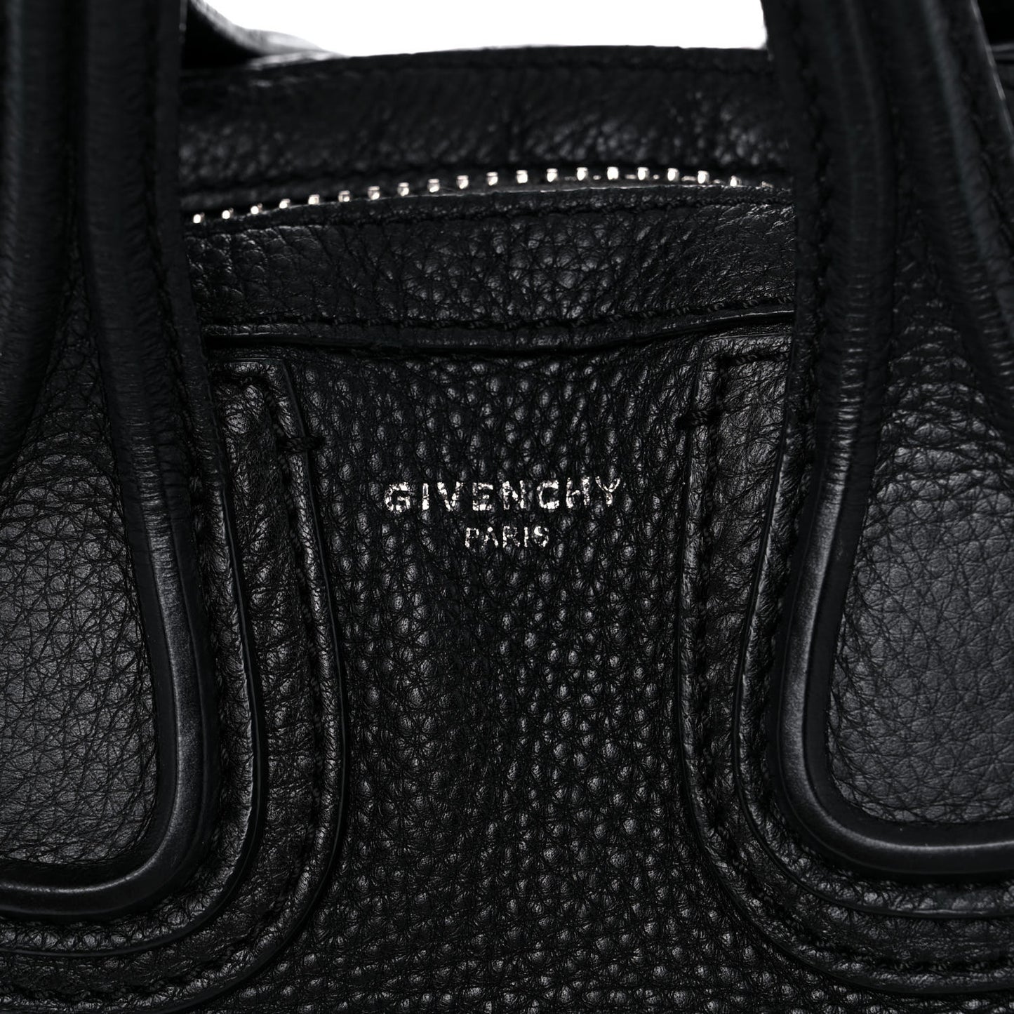 Pebbled Calfskin Small Nightingale Black