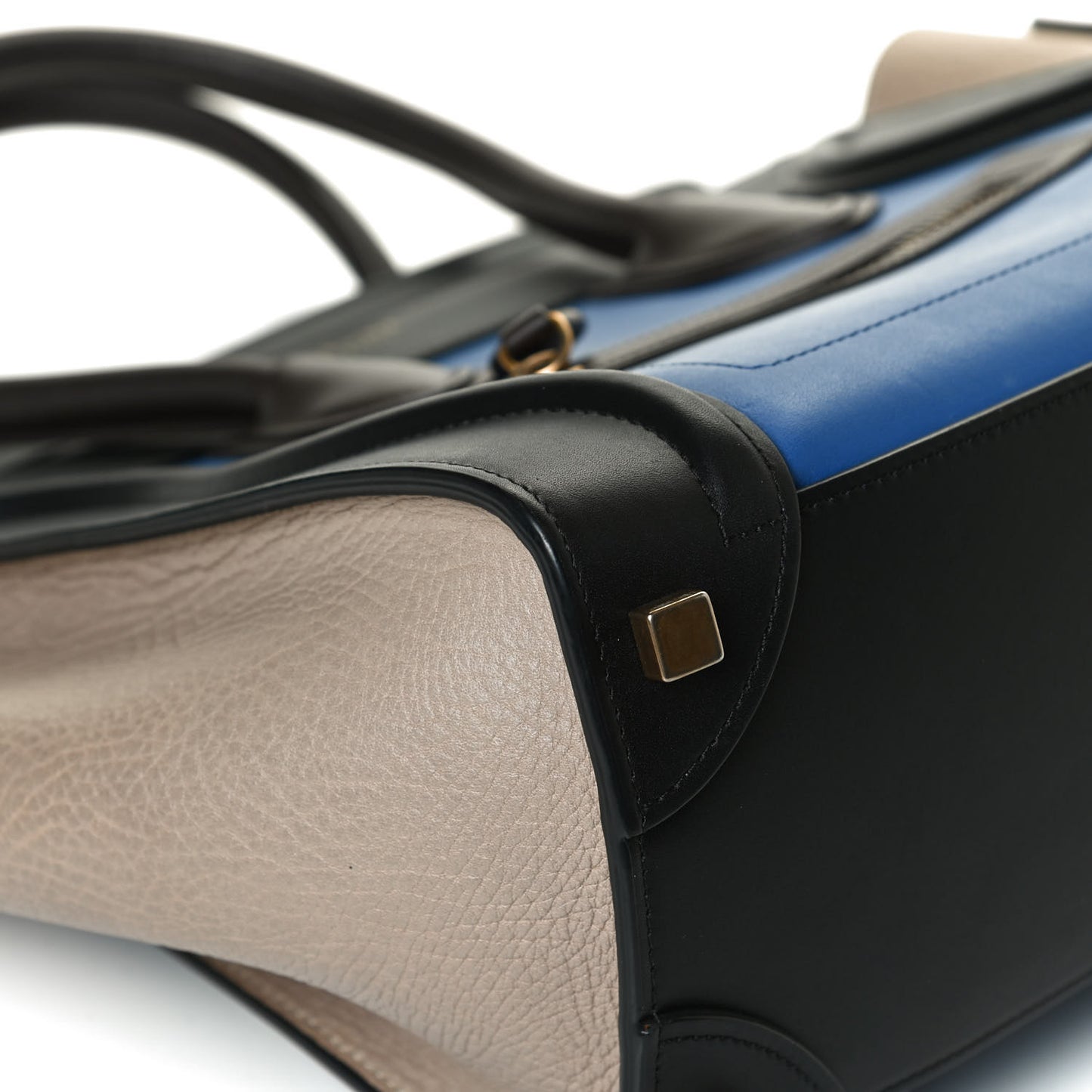 Elephant Calfskin Micro Tri-Color Luggage Indigo