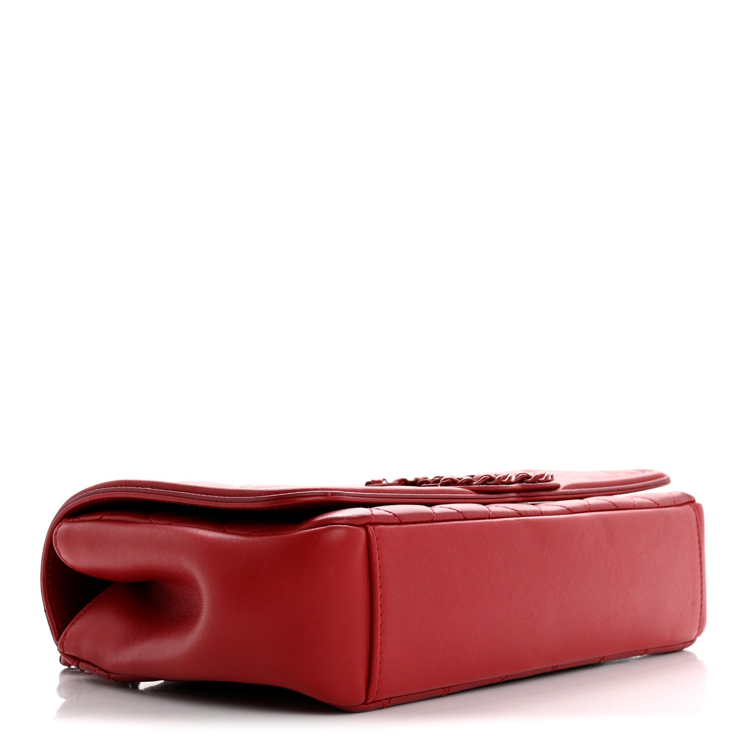 Chanel Calfskin Quilted Medium CC Filigree Flap Red 4 of 15
