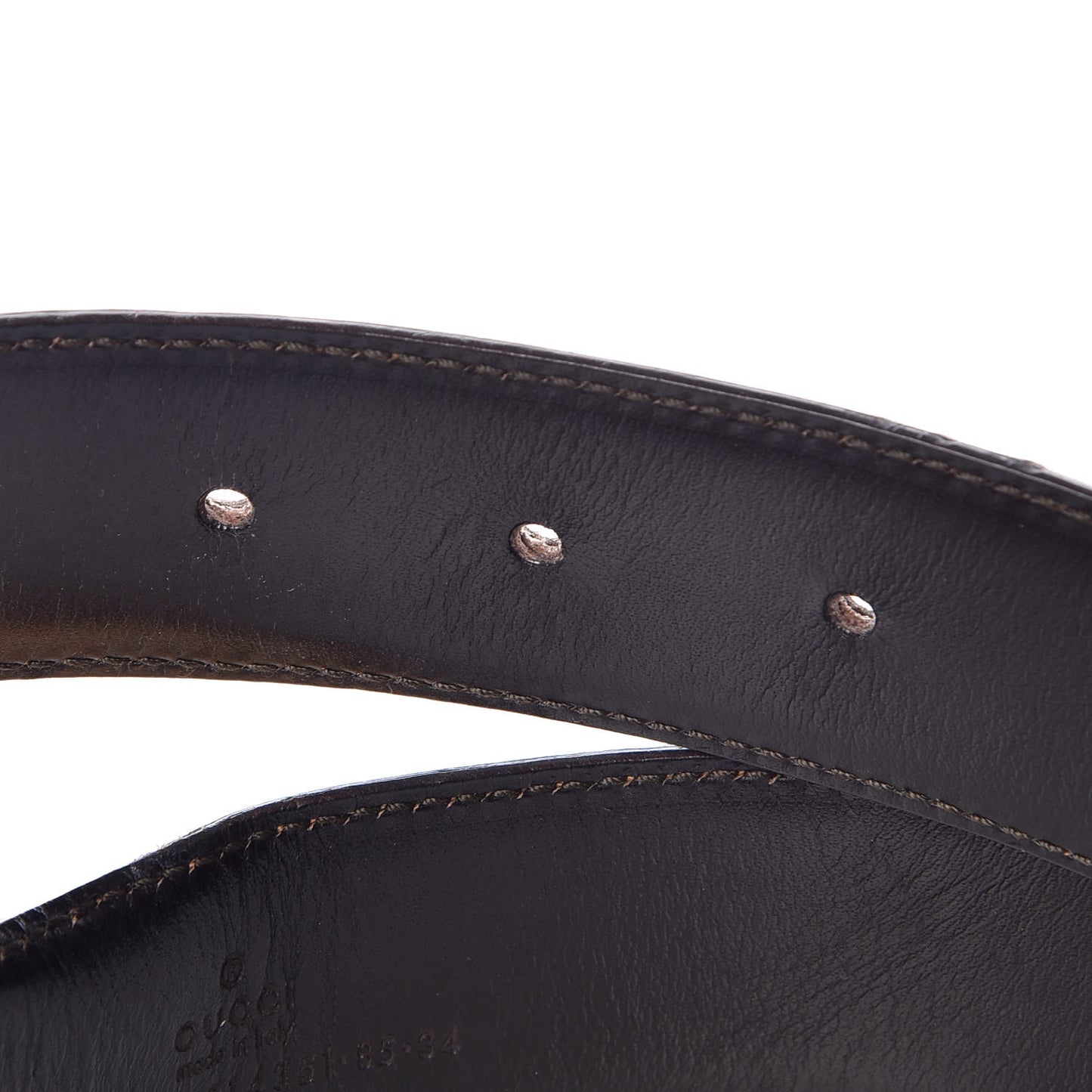 Ostrich G Buckle Belt 85 34 Tan