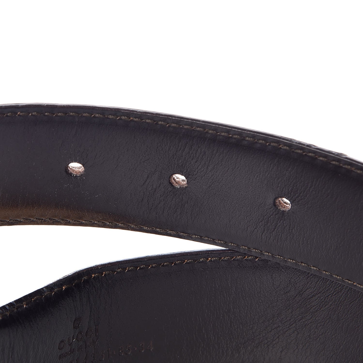 Gucci Ostrich G Buckle Belt 85 34 Tan 6 of 9