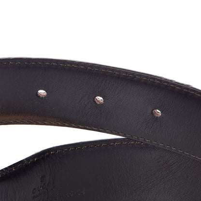 Gucci Ostrich G Buckle Belt 85 34 Tan 6 of 9