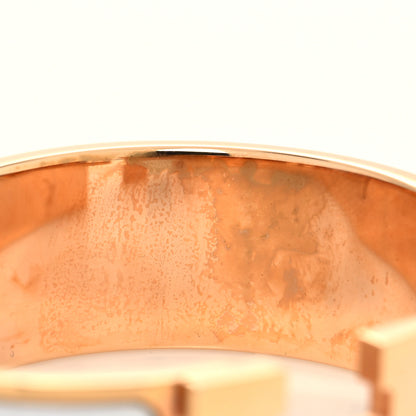 Hermes Enamel Wide Clic Clac H Bracelet PM White 6 of 6