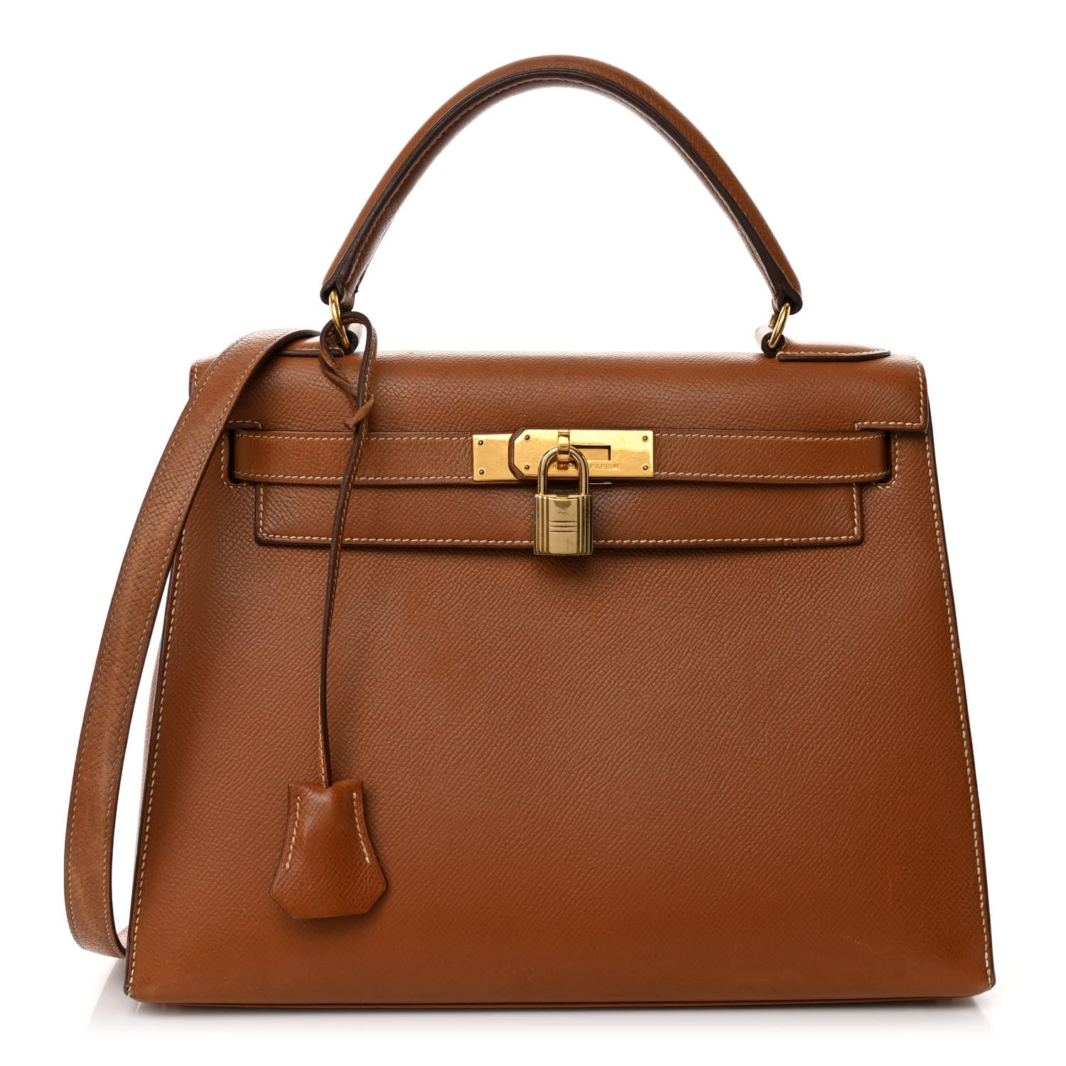 Hermes Courchevel Kelly Sellier 28 Gold 1 of 14