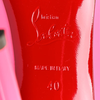 Christian Louboutin Patent So Kate 120 Pumps 40 Shocking Pink 6 of 8