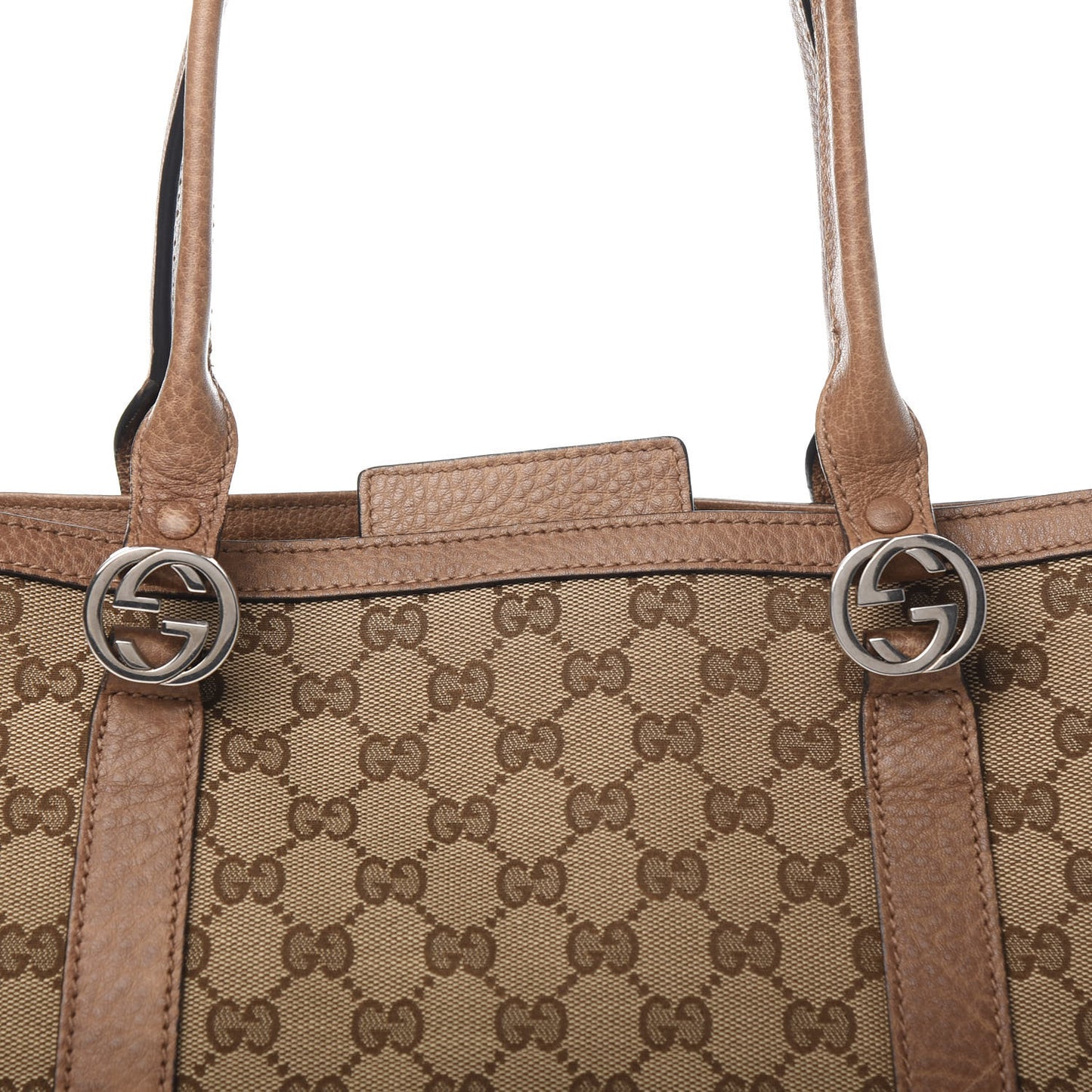 Monogram Old Libeccio Miss GG Tote Beige Ebony Light Brown