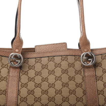 Gucci Monogram Old Libeccio Miss GG Tote Beige Ebony Light Brown 11 of 11