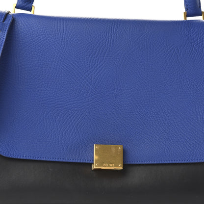 Celine Elephant Calfskin Small Tri-color Trapeze Indigo 9 of 9