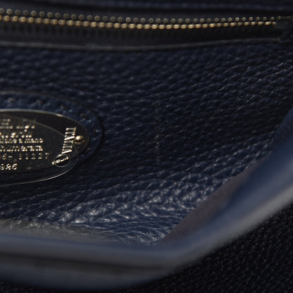 Fendi Cuoio Romano Selleria Medium Peekaboo Iconic Satchel Blue Notte 11 of 11