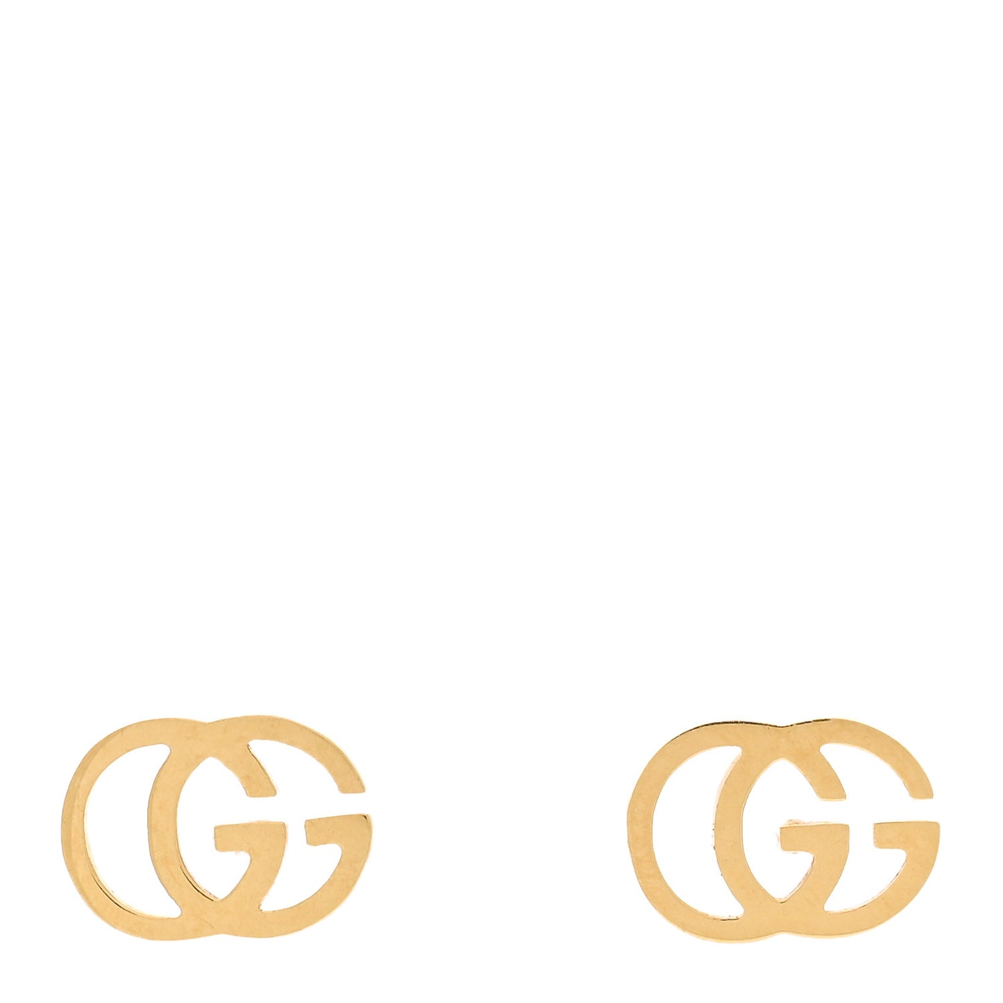 18K Yellow Gold GG Tissue Stud Earrings