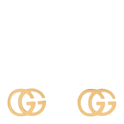 Gucci 18K Yellow Gold GG Tissue Stud Earrings 1 of 4
