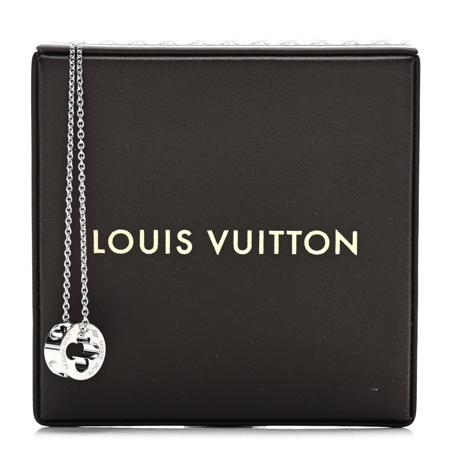 Louis Vuitton 18K White Gold Empreinte Pendant Necklace 5 of 5