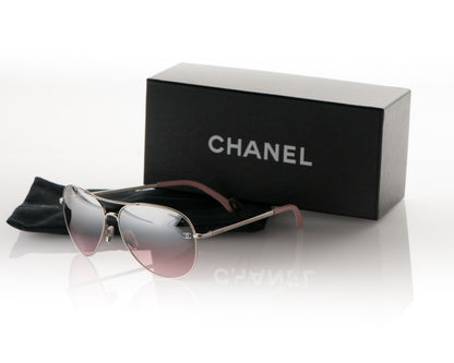 Chanel CC Aviator Sunglasses 4189-T-Q Pink 10 of 10