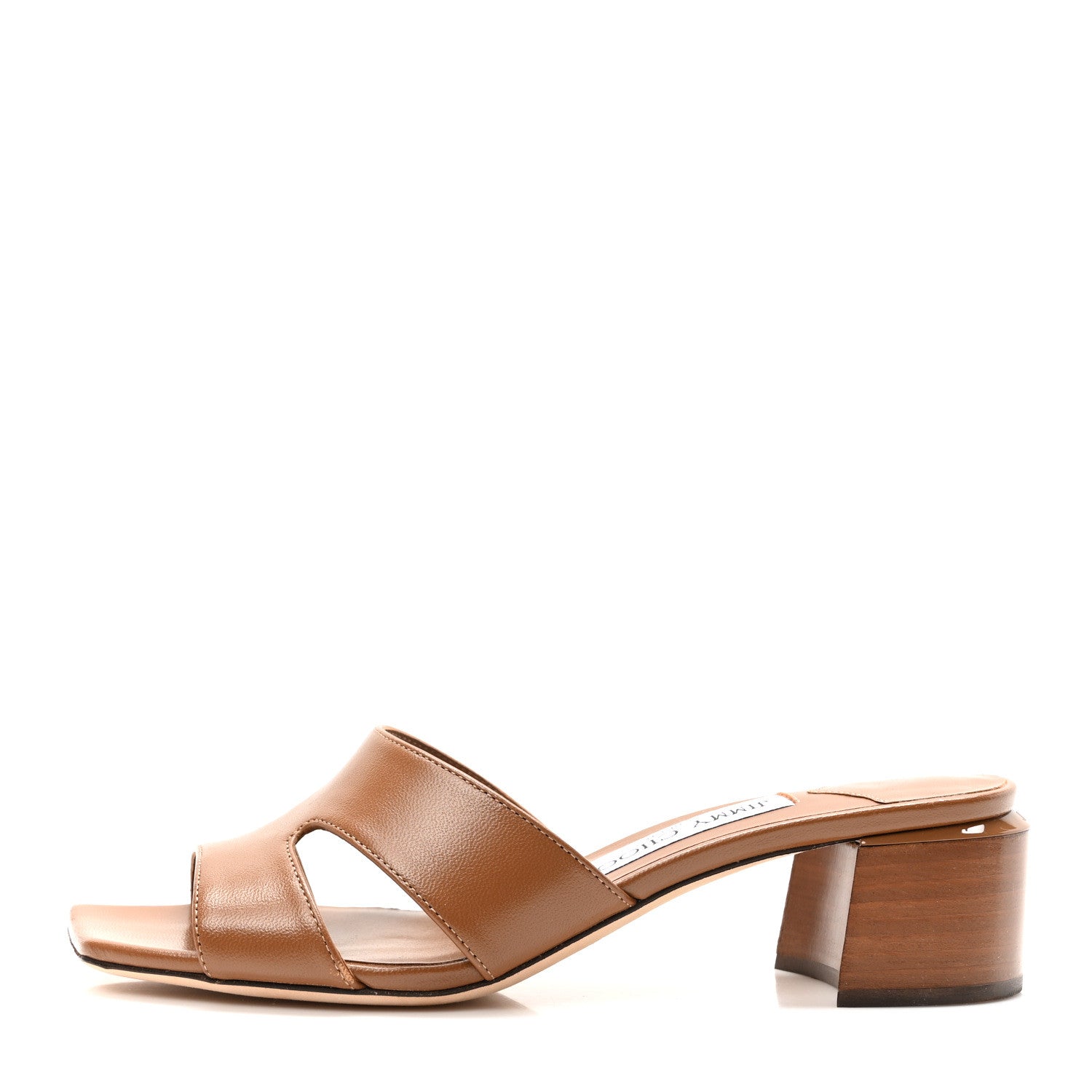 Jimmy Choo Nappa Ellison 48mm Sandals 36 Cuoio 1 of 8