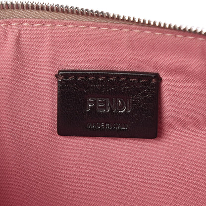 Fendi Vitello Elite Crystal Eye Monster Zip Pouch Grigio Polvere Ribes Multicolor 6 of 7