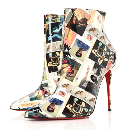 Christian Louboutin Patent Collage So Kate Booty 100 Ankle Boots 40 Multicolor 3 of 7