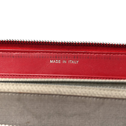 Chanel Patent Quilted Brilliant Zip Around Wallet Red 7 of 15