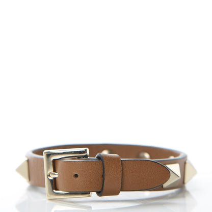 Valentino Garavani Vitello Rockstud Bracelet Brown 3 of 4
