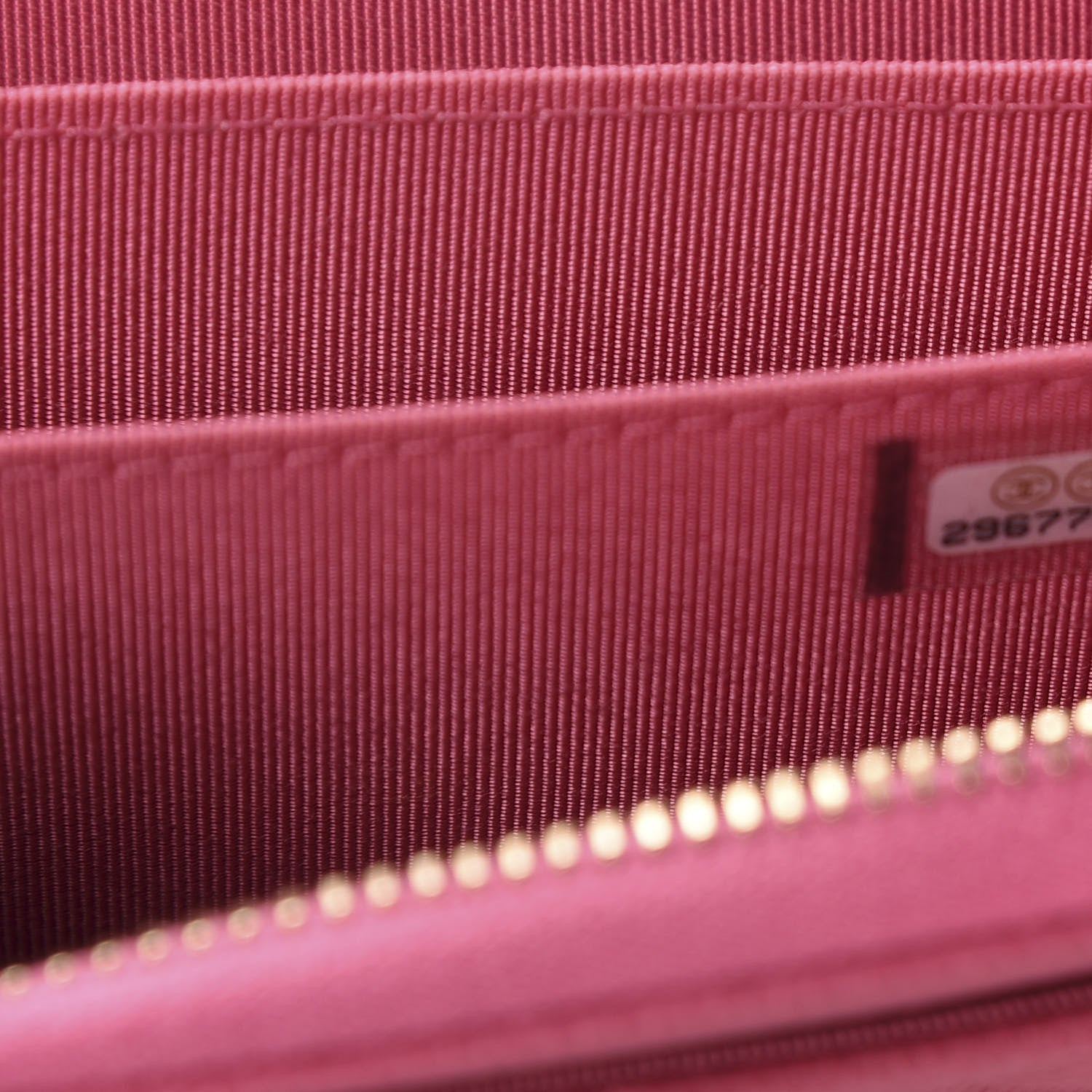 Chanel Caviar Quilted Zip Coin Purse Pink 7 of 8