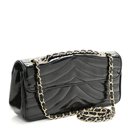 Chanel Glazed Calfskin Scallop Quilted Single Flap Black 3 of 10